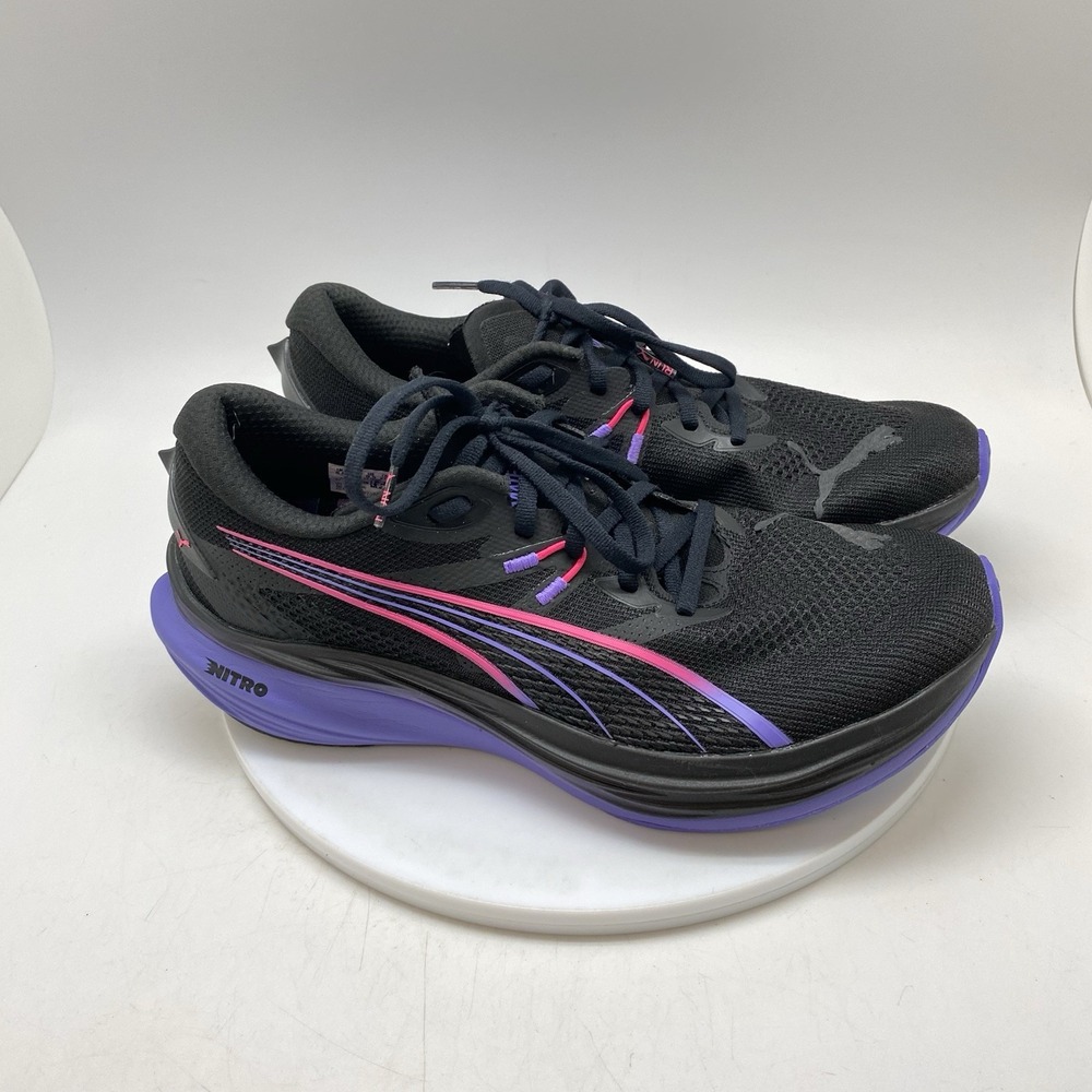 Puma Shoes Mens 9.5 Deviate Nitro TM 3 Dt DigiTokyo Black Running 312367-01